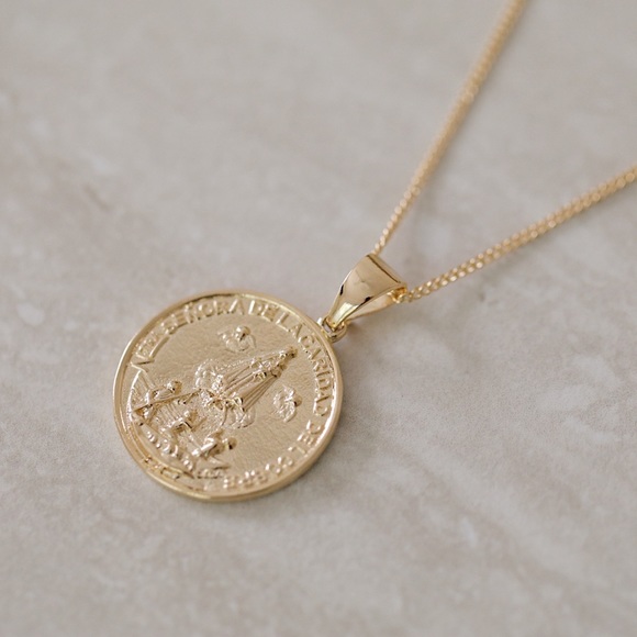 11thstreet Jewelry - Our Lady of Charity Necklace | 18k Gold Filled